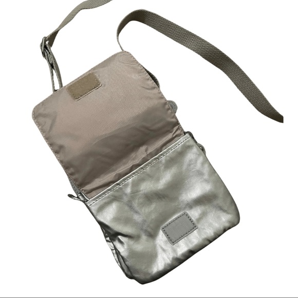 Metallic Silver Kipling Crossbody Bag - Picture 4 of 4